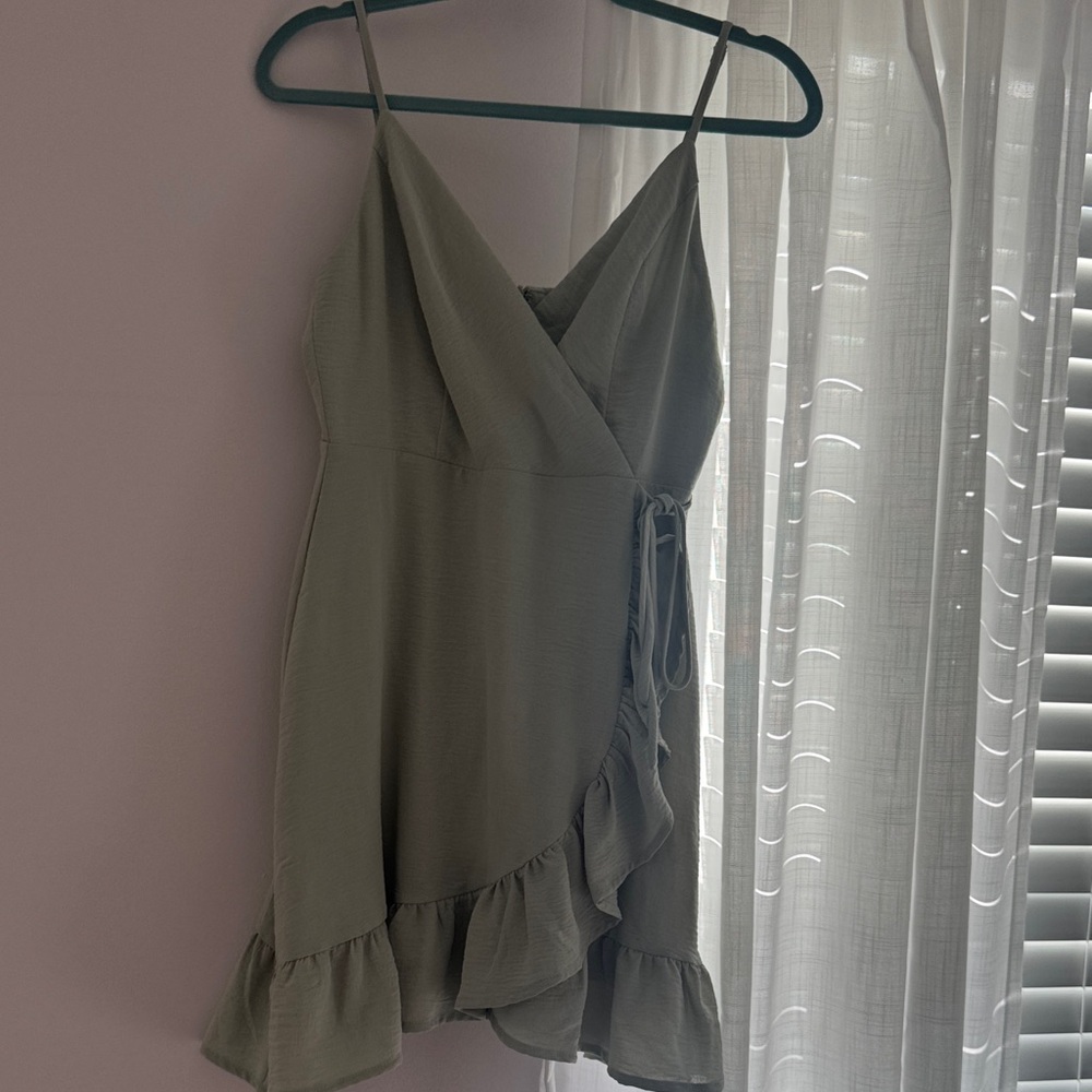 Altar'd State Asymmetrical Olive Dress